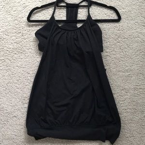 Lululemon tank with bra attached size 8